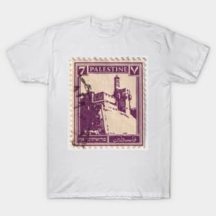 Palestine stamp with the Tower of David, Jerusalem T-Shirt